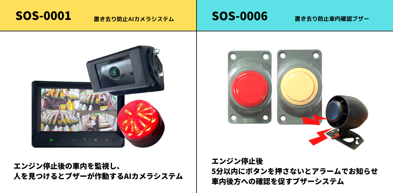 SOS-0001、SOS-0006置き去り防止装置